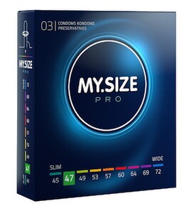 Kondome „MY.SIZE pro 47 mm“ allergenarm